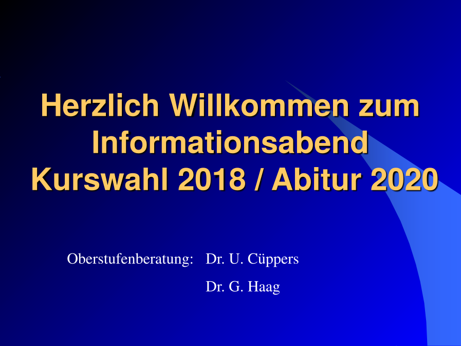 Info Abitur 2020