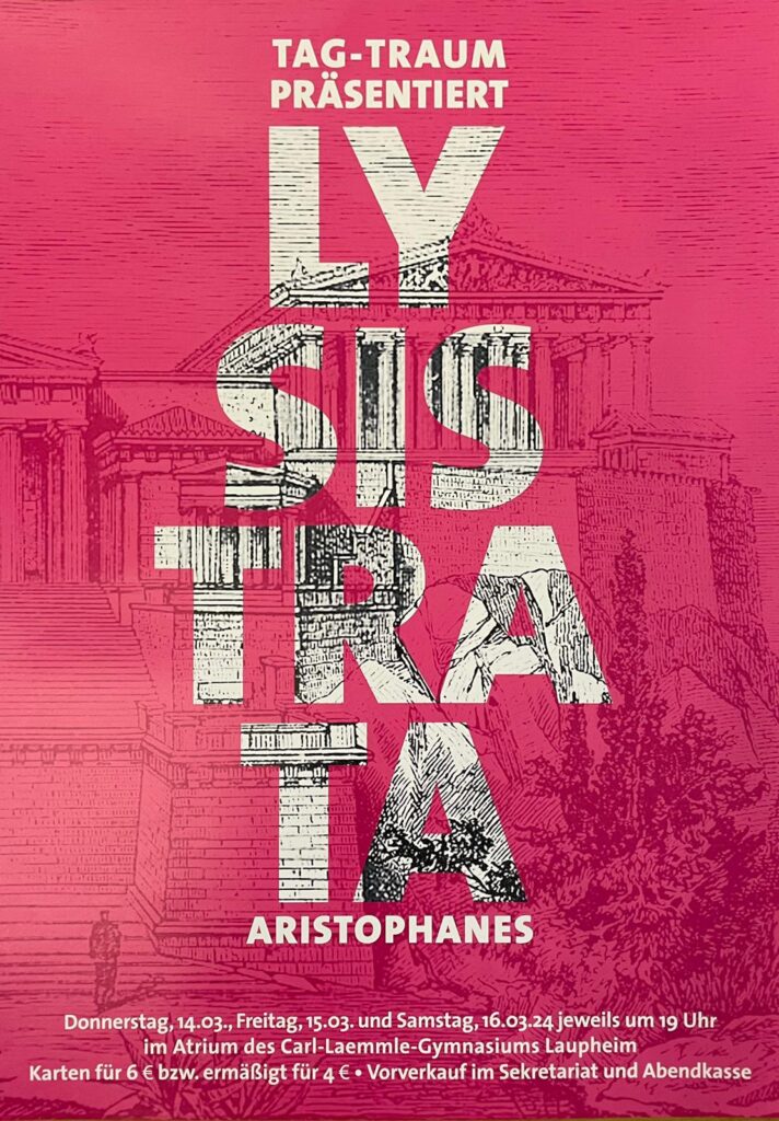 Plakat „Lysistrata” von Aristophanes